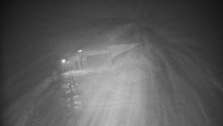 Modrá sjezdovka - dojezd k lanové dráze