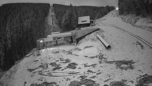 Červenohorské sedlo - Modrá sjezdovka - dojezd k lanové dráze - 19.11.2025 v 06:31 Červenohorské sedlo - Modrá sjezdovka - dojezd k lanové dráze - 19.11.2025 v 06:31