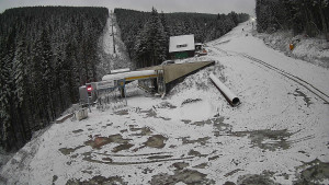 Červenohorské sedlo - Modrá sjezdovka - dojezd k lanové dráze - 19.11.2025 v 06:50