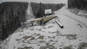 Červenohorské sedlo - Modrá sjezdovka - dojezd k lanové dráze - 19.11.2025 v 08:50