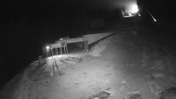 Modrá sjezdovka - dojezd k lanové dráze