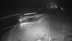 Modrá sjezdovka - dojezd k lanové dráze