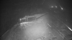 Modrá sjezdovka - dojezd k lanové dráze