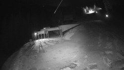 Modrá sjezdovka - dojezd k lanové dráze