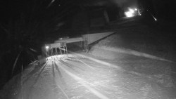 Modrá sjezdovka - dojezd k lanové dráze