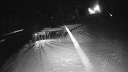 Modrá sjezdovka - dojezd k lanové dráze