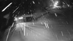 Modrá sjezdovka - dojezd k lanové dráze