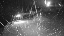 Modrá sjezdovka - dojezd k lanové dráze