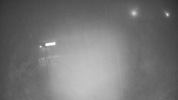 Modrá sjezdovka - dojezd k lanové dráze