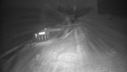 Modrá sjezdovka - dojezd k lanové dráze