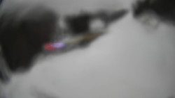 Modrá sjezdovka - dojezd k lanové dráze