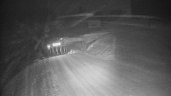 Modrá sjezdovka - dojezd k lanové dráze