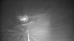 Modrá sjezdovka - dojezd k lanové dráze