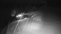 Modrá sjezdovka - dojezd k lanové dráze