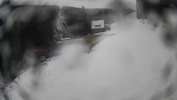 Modrá sjezdovka - dojezd k lanové dráze