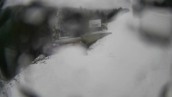 Modrá sjezdovka - dojezd k lanové dráze