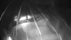 Modrá sjezdovka - dojezd k lanové dráze