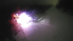 Modrá sjezdovka - dojezd k lanové dráze