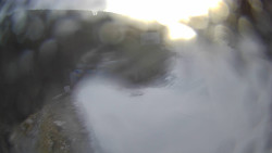 Modrá sjezdovka - dojezd k lanové dráze