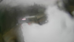 Modrá sjezdovka - dojezd k lanové dráze