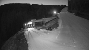 Červenohorské sedlo - Modrá sjezdovka - dojezd k lanové dráze - 22.12.2025 v 06:50