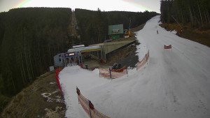 Červenohorské sedlo - Modrá sjezdovka - dojezd k lanové dráze - 22.12.2025 v 09:10