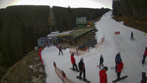 Červenohorské sedlo - Modrá sjezdovka - dojezd k lanové dráze - 22.12.2025 v 09:20