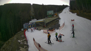 Červenohorské sedlo - Modrá sjezdovka - dojezd k lanové dráze - 22.12.2025 v 09:40