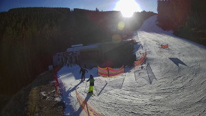 Červenohorské sedlo - Modrá sjezdovka - dojezd k lanové dráze - 22.12.2025 v 12:50