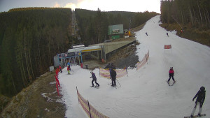 Červenohorské sedlo - Modrá sjezdovka - dojezd k lanové dráze - 22.12.2025 v 14:50