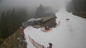 Červenohorské sedlo - Modrá sjezdovka - dojezd k lanové dráze - 23.12.2025 v 10:01