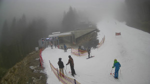 Červenohorské sedlo - Modrá sjezdovka - dojezd k lanové dráze - 23.12.2025 v 10:10