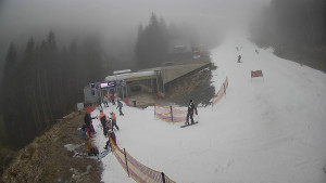 Červenohorské sedlo - Modrá sjezdovka - dojezd k lanové dráze - 23.12.2025 v 11:10