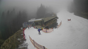 Červenohorské sedlo - Modrá sjezdovka - dojezd k lanové dráze - 23.12.2025 v 12:40