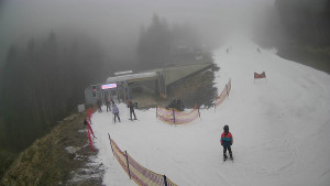 Červenohorské sedlo - Modrá sjezdovka - dojezd k lanové dráze - 23.12.2025 v 13:40