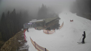 Červenohorské sedlo - Modrá sjezdovka - dojezd k lanové dráze - 23.12.2025 v 14:01