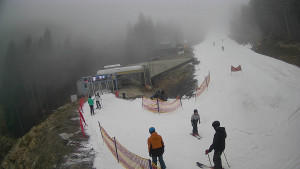 Červenohorské sedlo - Modrá sjezdovka - dojezd k lanové dráze - 23.12.2025 v 14:10