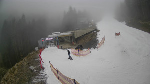 Červenohorské sedlo - Modrá sjezdovka - dojezd k lanové dráze - 23.12.2025 v 14:50