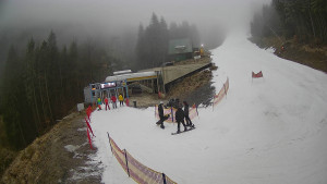 Červenohorské sedlo - Modrá sjezdovka - dojezd k lanové dráze - 23.12.2025 v 15:20