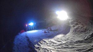 Červenohorské sedlo - Modrá sjezdovka - dojezd k lanové dráze - 23.12.2025 v 18:50