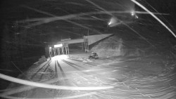 Modrá sjezdovka - dojezd k lanové dráze