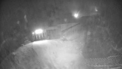 Modrá sjezdovka - dojezd k lanové dráze