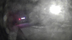 Modrá sjezdovka - dojezd k lanové dráze