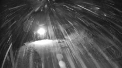 Modrá sjezdovka - dojezd k lanové dráze