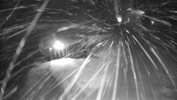 Modrá sjezdovka - dojezd k lanové dráze