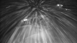 Modrá sjezdovka - dojezd k lanové dráze