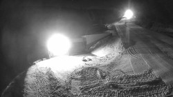 Modrá sjezdovka - dojezd k lanové dráze