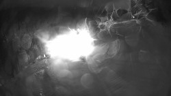 Modrá sjezdovka - dojezd k lanové dráze