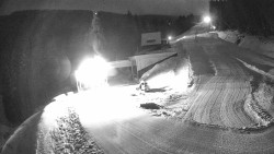 Modrá sjezdovka - dojezd k lanové dráze