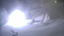 Modrá sjezdovka - dojezd k lanové dráze